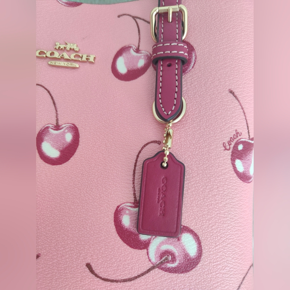 🍒🍒🍒Mollie Tote Bag 25 With Cherry Print - Picture 7 of 9
